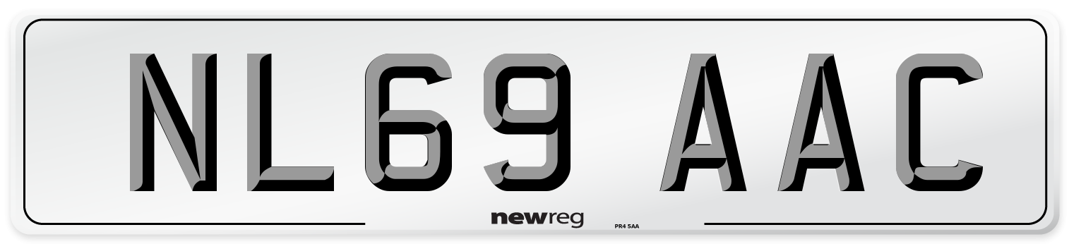 NL69 AAC Number Plate from New Reg